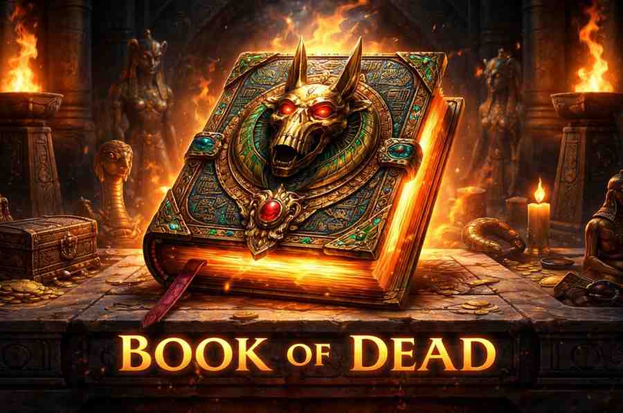 Book of Dead 55ii Cassino com tema egípcio e rodadas grátis especiais